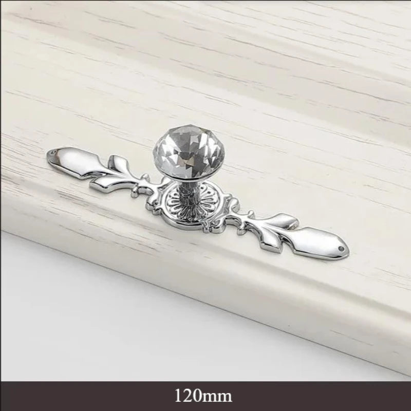 Luxury Diamond Crystal Handles Knobs for Shoebox Cabinet Closet Door Drawers and Wardrobe Pulls Elegant and Durable Design