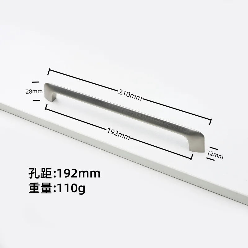 Nickel Brushed Kitchen Cabinet Pulls Silver Wardrobe Drawer Handles Zinc Alloy Single Hole Knobs Modern Furniture Door Handles