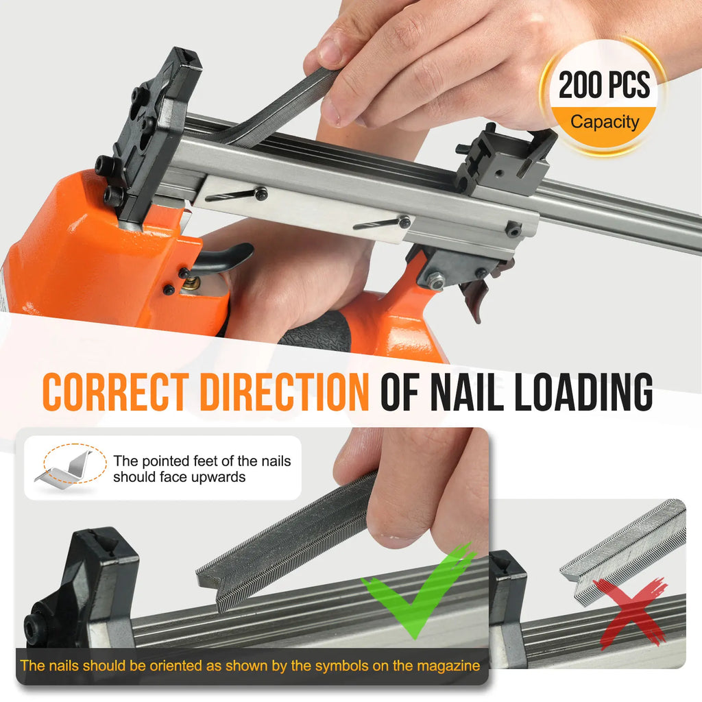 KAMSIN V1015 No. 30 Flexible Air Nail Gun 30V Staple Gun for Home DIY Photography Studios