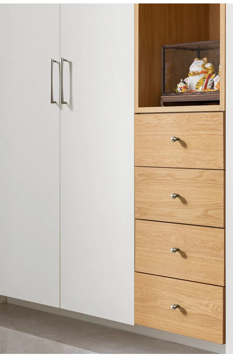 Nickel Brushed Kitchen Cabinet Pulls Silver Wardrobe Drawer Handles Zinc Alloy Single Hole Knobs Modern Furniture Door Handles