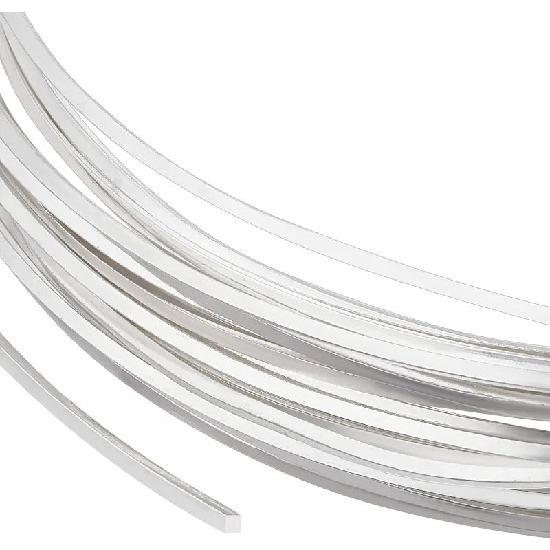 20 Gauge 16 Feet Brass Square Wire Silver Brass Wire for Jewelry Beading Craft Work
