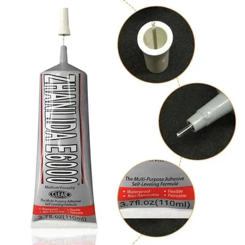 E6000 Liquid Glue DIY Dotting Glue for Diamond Painting Mobile Phone Repair Adhesive Super Glue Gel Jewelry Clothes Craft Glues