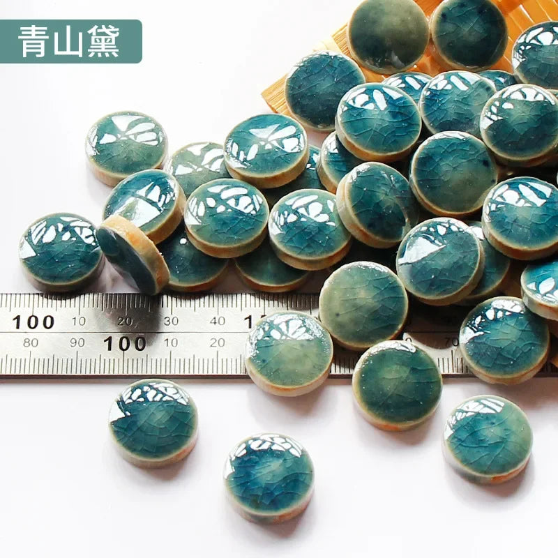 100g Ceramic Mosaic Tiles Multi Color Mosaic Piece Making Tiles for Puzzle Art DIY Craft Lamp Table Accessories Home Wall Decor