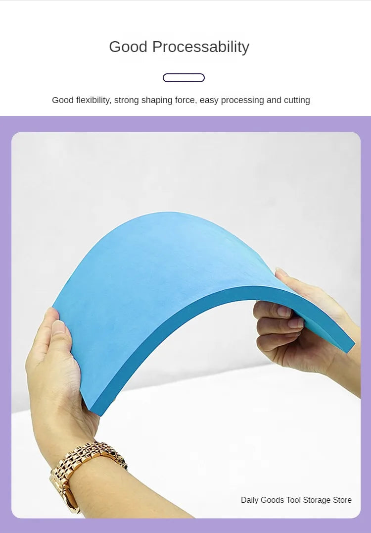 Colorful EVA Foam Board Buffering Shock Absorption Foam Sheet Handmade DIY Cosplay EVA Rubber Sound-absorbing Foam 38 Degrees