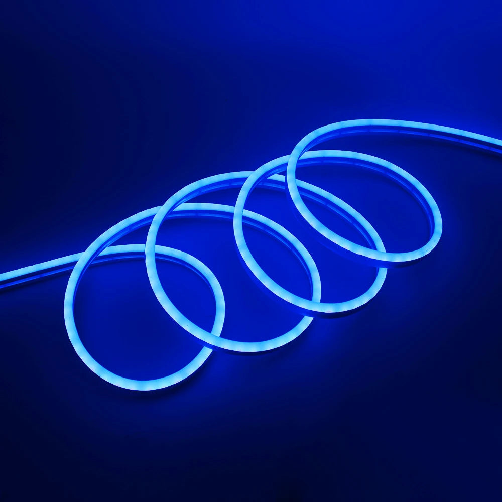 DC 12V LED Neon Strip Rope Lights Neon IP67 Waterproof  6X12mm Flexible Light 2835 120LED/m DIY Diode Tape Blue/Green/Red/Yellow
