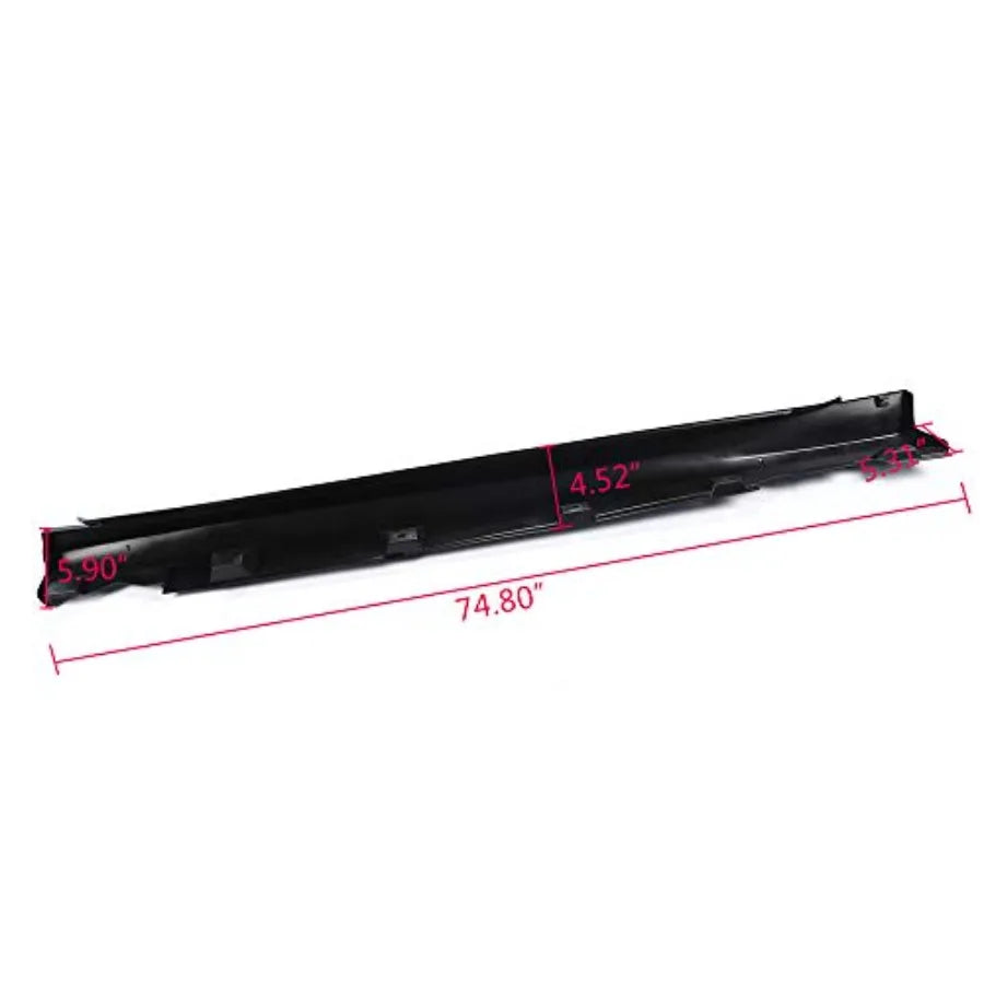 Exterior Rocker Panel Molding Trim Right Passenger Side Replacement for Ford Focus Sedan 2012-2017 Primed CP9Z-5810176-B