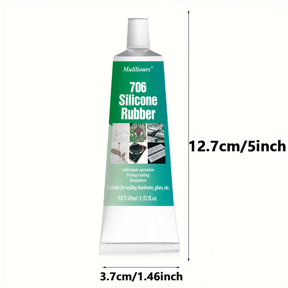 706 Soft Adhesive Silicone Rubber High Temperature Resistant Waterproof Sealing Insulation Gel Electronic Components Adhesive