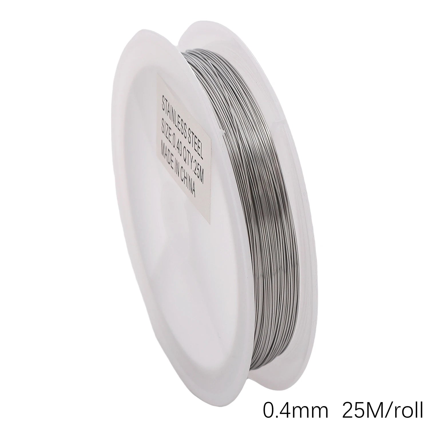 Flexible Anti-Rust Beading Wire, Single Strand, Soft Steel Craft Wire for Jewelry Making, Bead Wrapping and Connecting, 5mm,
