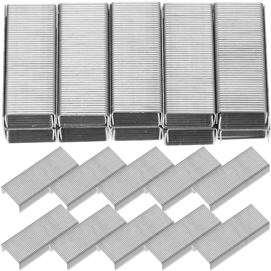 15 Boxes Paper Staples Standard Refills for Office Desk Stapler Bind Documents Reports Assignments Daily Use Compact Metal