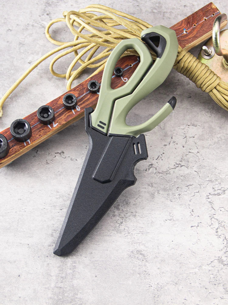 Multifunctional stainless steel detachable kitchen scissors, fishing scissors with fish bone remover, non-slip handle