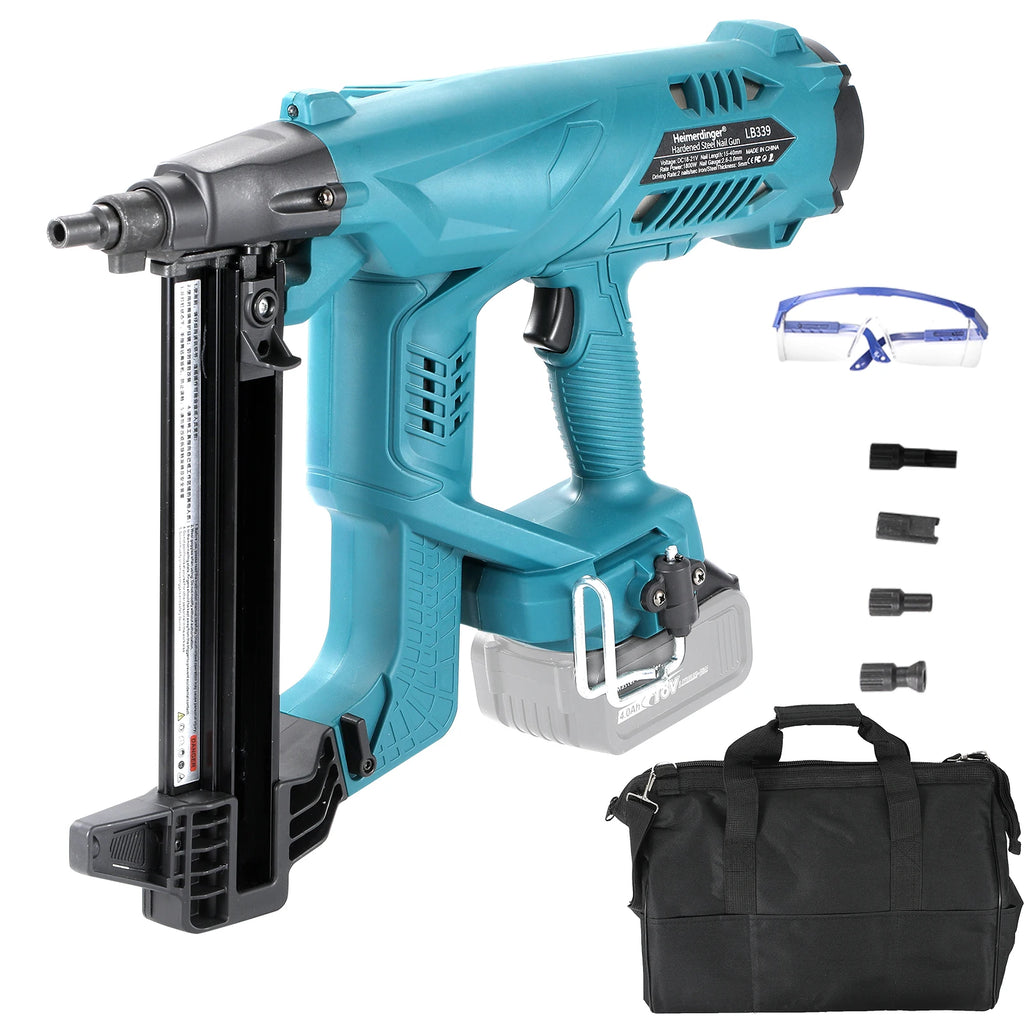 Heimerdinger Brushless Cordless framing concrete nail gun, electric staple gun power tools, No battery