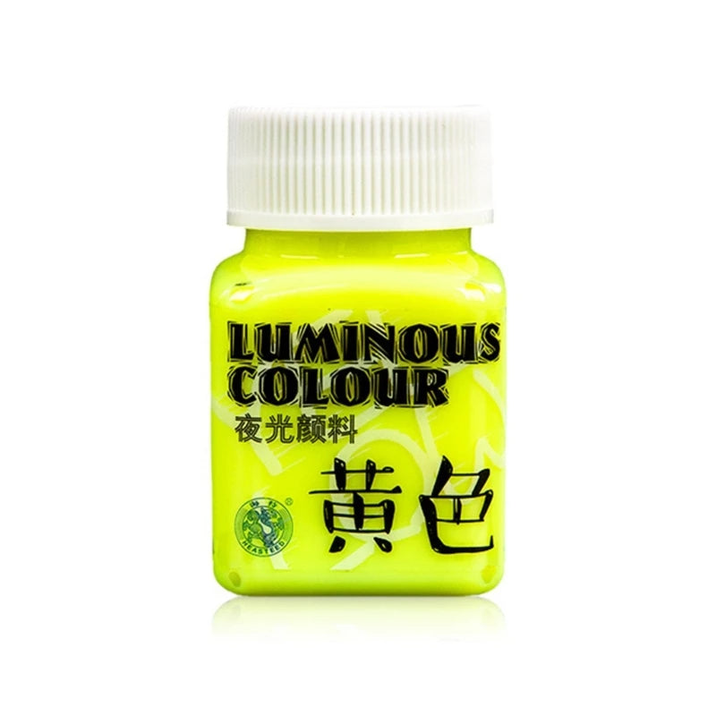 E5BA Glow in the Dark Acrylic Paint Fluorescent Paint for Rock Neon Craft Paint
