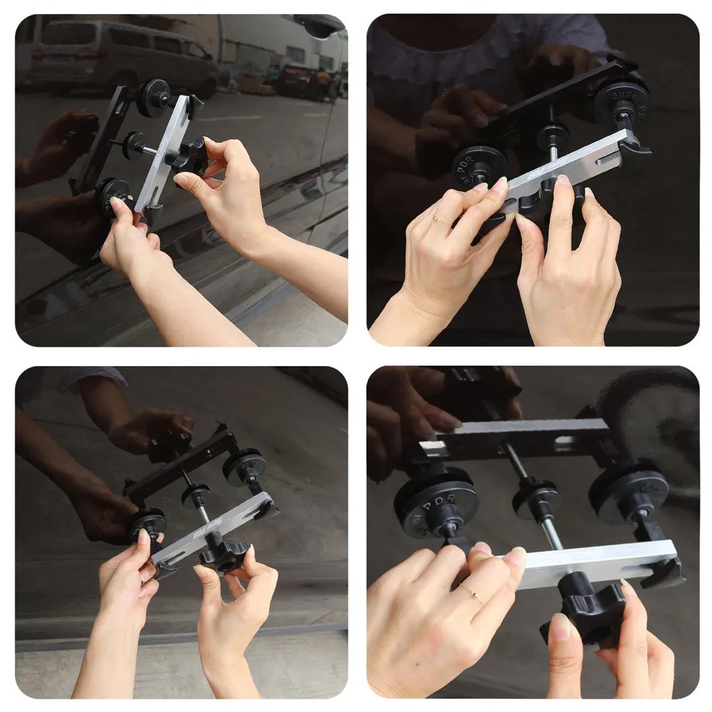 Super PDR Tool Kit, Professional Paintless Dent Repair Kit,Complete Auto Body Hail Dent Removal Tools with Glue Gun PDR Light