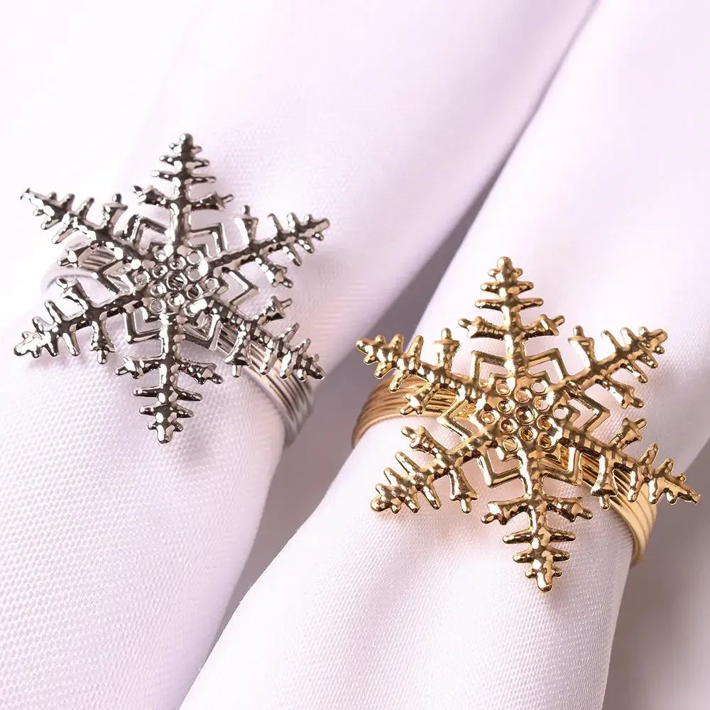 Napkin Rings name Christmas Coconut Table Napkins Holder Wedding metal Red silver Gold Decoration Home 2022 Kitchen Accessories