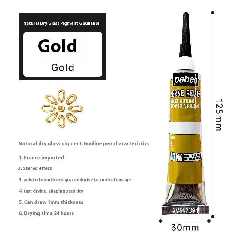 20ml Glass Acrylic Paint Tube Waterproof for Wood/Canvas/Fabric Doll Painting Rich Diy Colorant Glass Pigments Artist Supplies