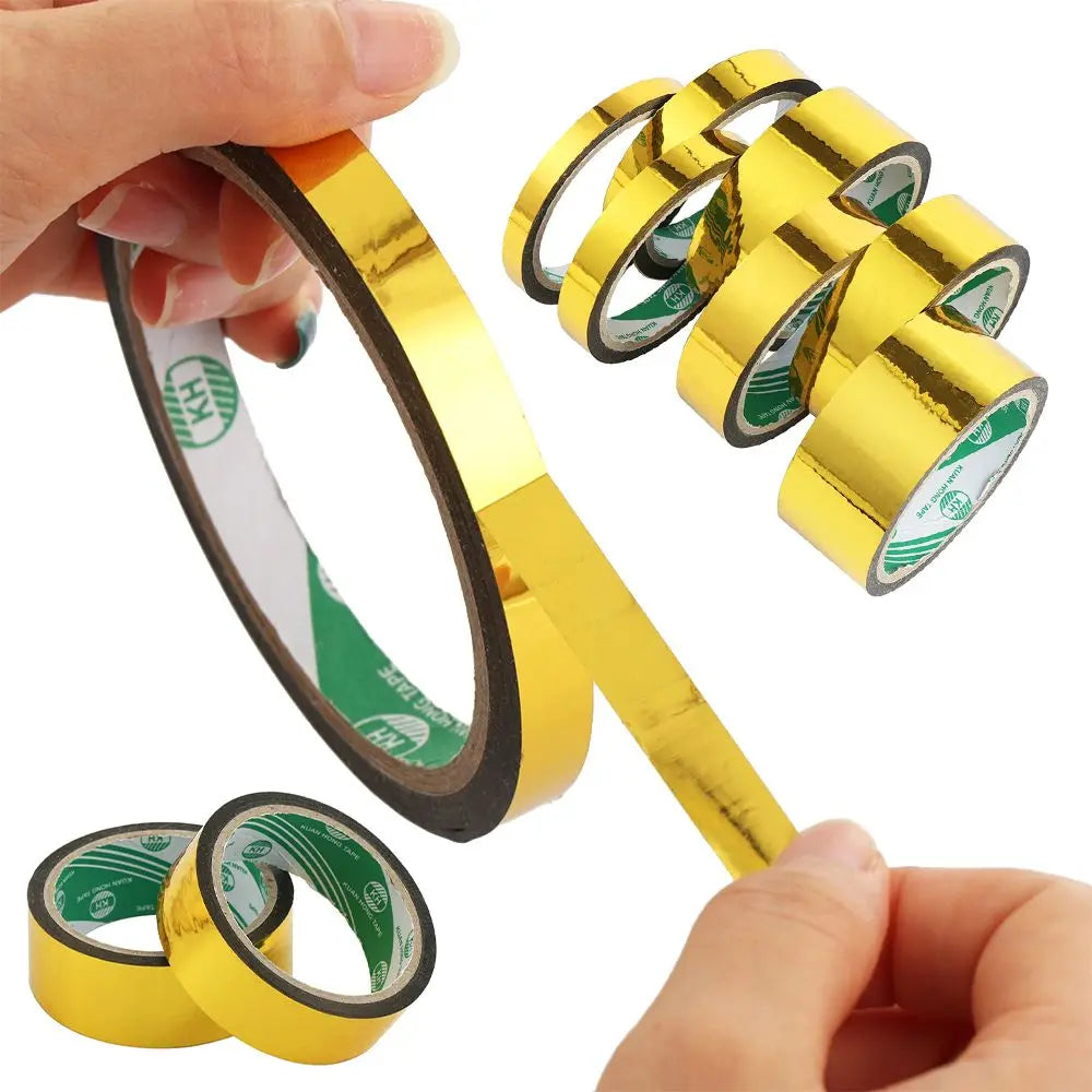 Adhesive For Decoration Decoration Tape Reflective Golden Tape Laser