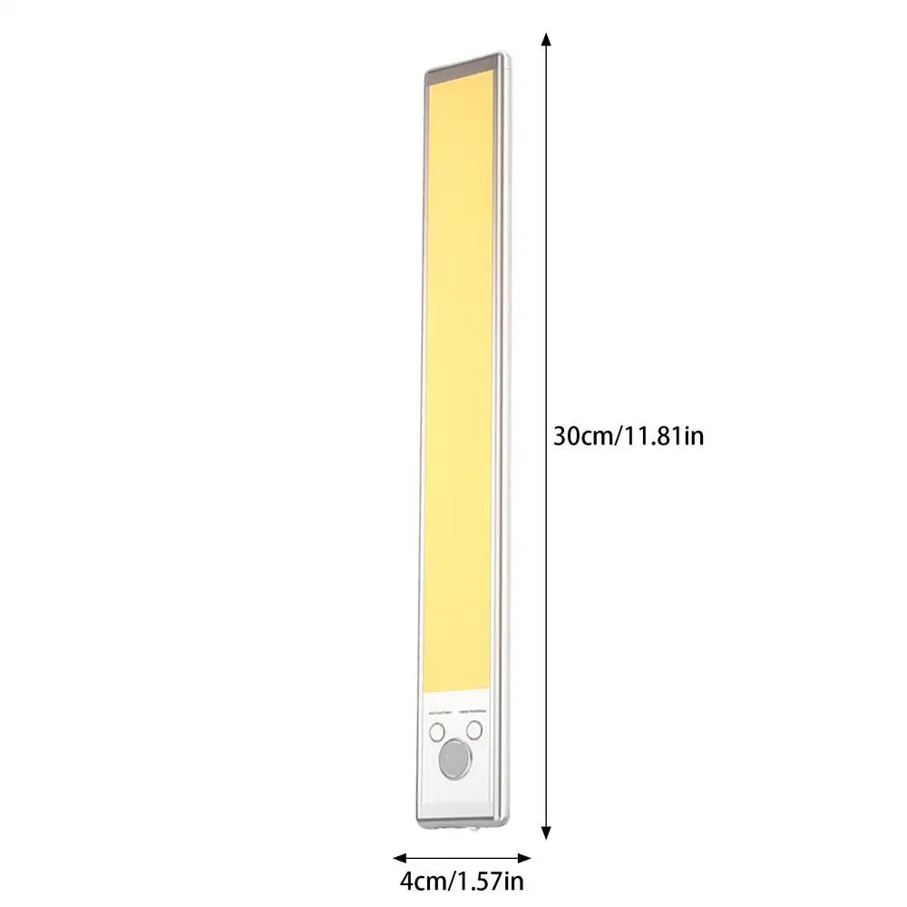 Under Cabinet Lighting Motion Sensor Closet Lamp 2200mAh USB Rechargeable Closet Lights Adhesive 3 Levels Dimmable Under Counter