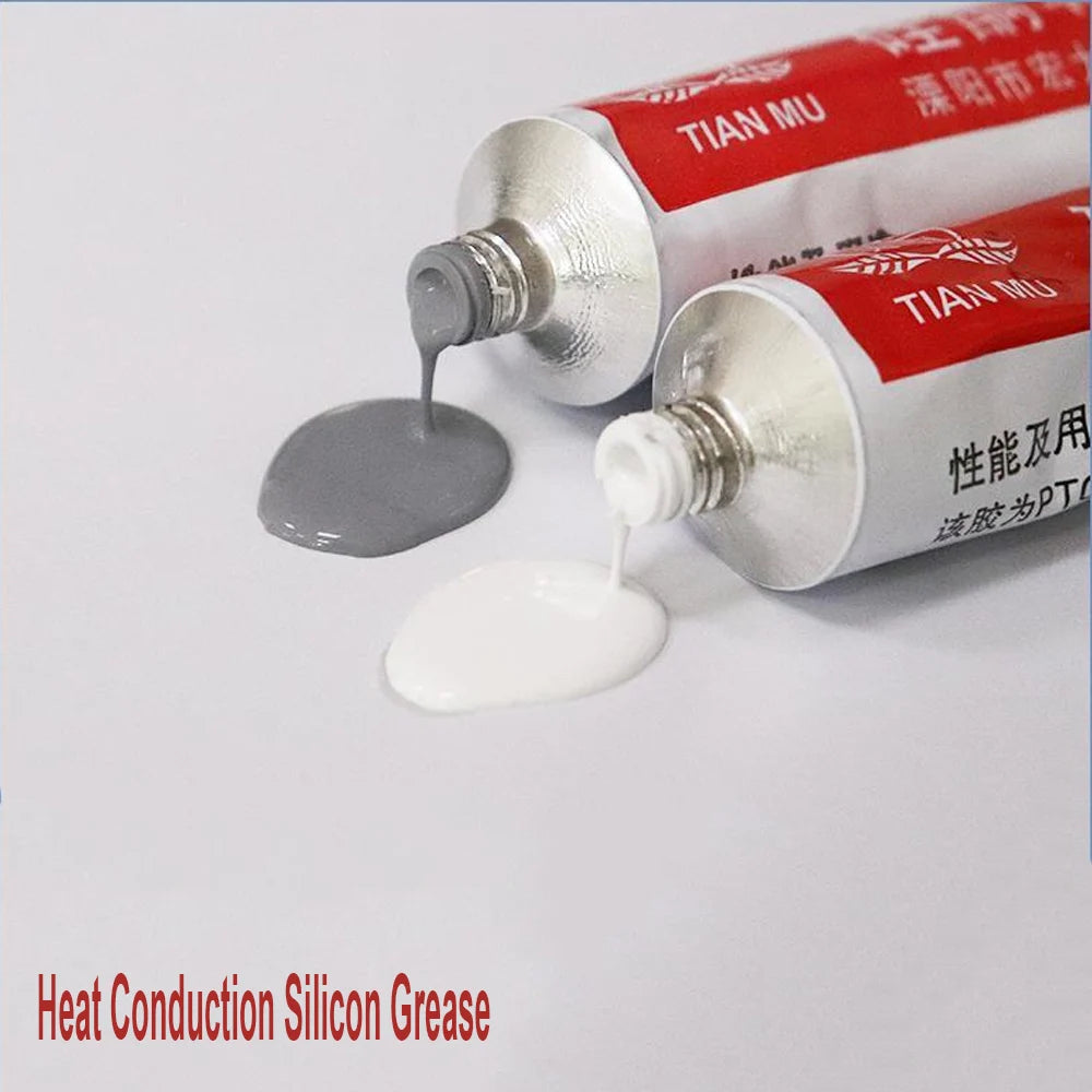 60g Grey White Silicone Thermal Conductive Adhesive Grease Seal Insulation Glue For Graphics Card Light Box LED Heat Dissipation