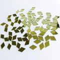 100~500PCS Mirror Mosaic Tile Wall Sticker Bulk Diamond Shape DIY Craft Handcrafted Accessory Home Wall Artwork Decor Supplies