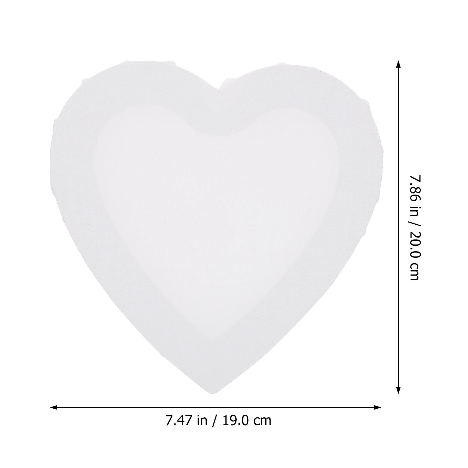 1pc Blank Painting Frame Heart Shape Diy Art Stretcher Boards Lightweight Canvas For Oil Acrylic Gouache Tempera Art Supplies