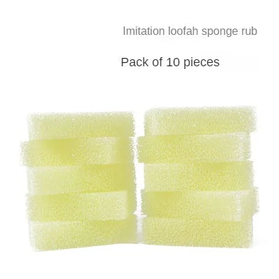 Dishwashing Sponge Thickened Scouring Pad Pot Brush Imitation Loofah Sponge  Kitchen Cleaning and Decontamination Brush