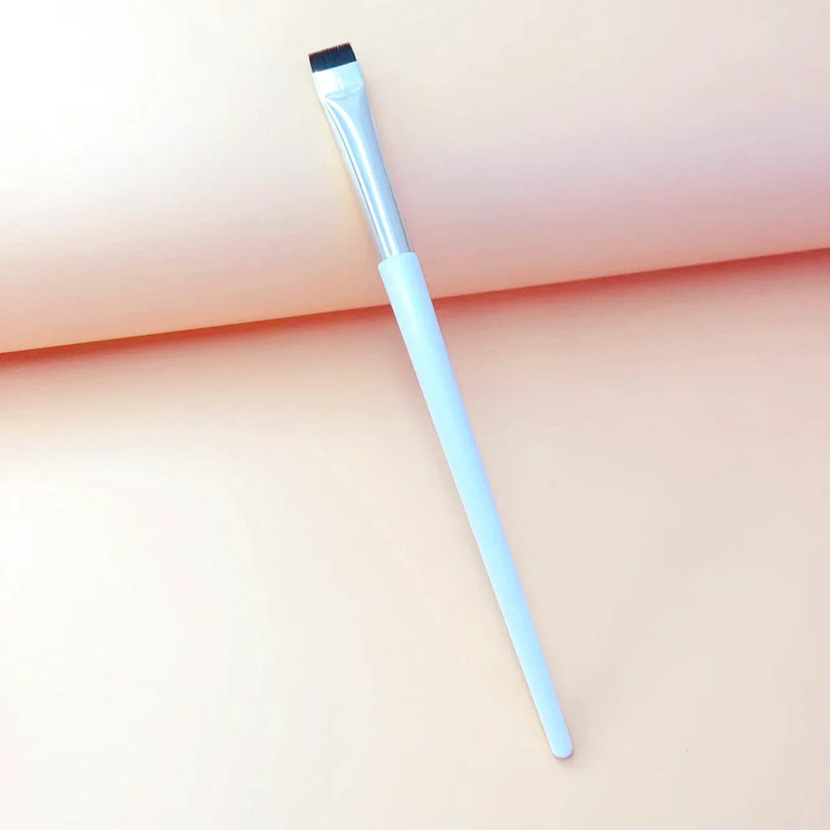 LOYBJ Thin Eyebrow Eyeliner Brush Super Fine Angled Brow Contour Brush Portable Women Eyebrow Liner Cream Cosmetic Makeup Tools