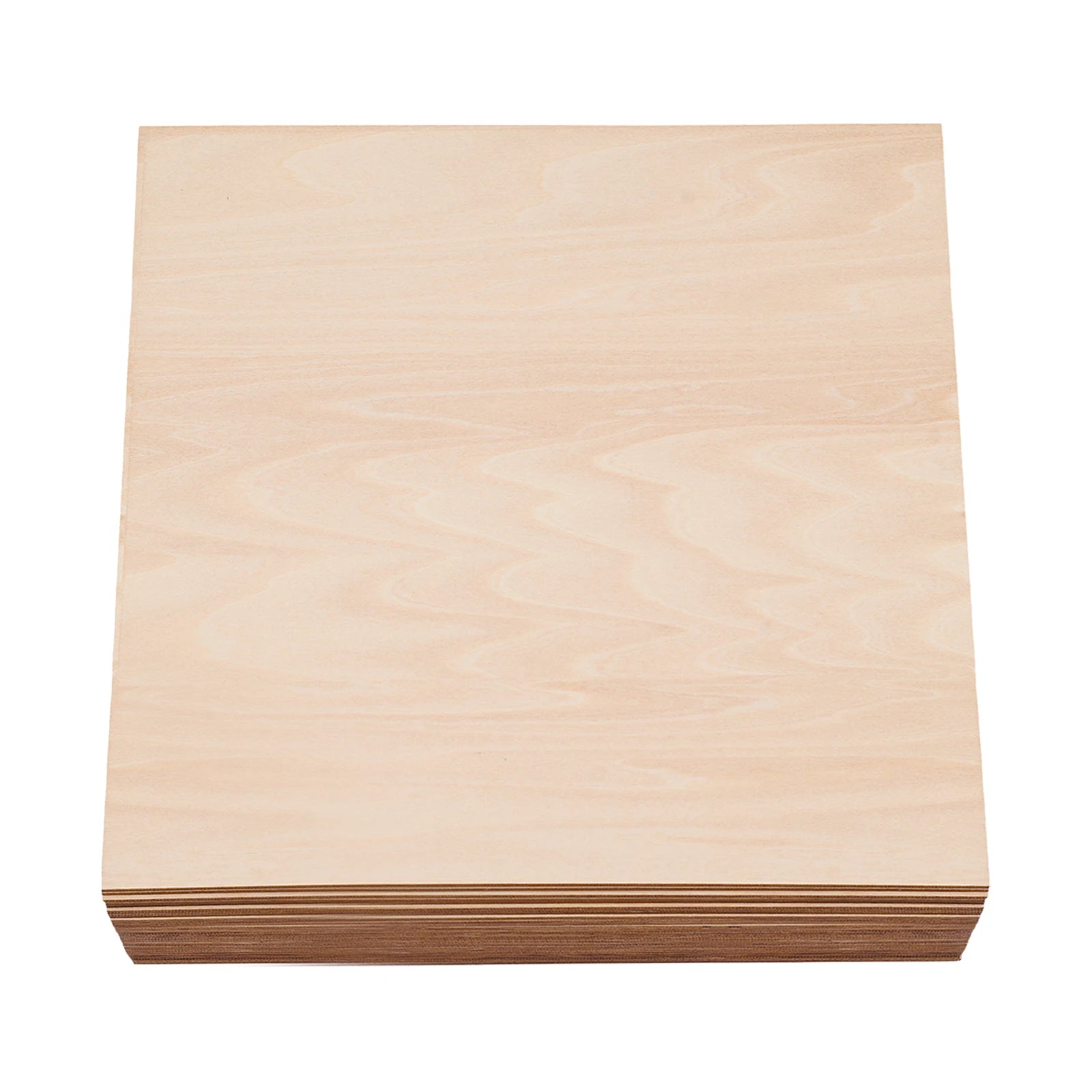 30PCS 30x30cm Basswood Sheets, 3mm Thick DIY Wood Boards, Rectangle Blank Wooden for Crafts, Laser Engraving, Home Decor