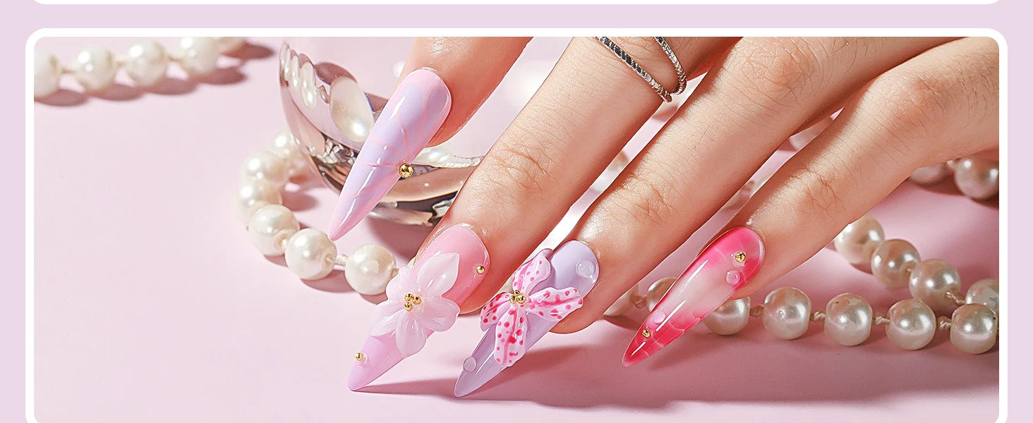 MIZHSE Builder Nail Gel White Milky Hard Clear Gel Polish For Nail Extension Salon Manicure Set Home DIY Professional Nail Art
