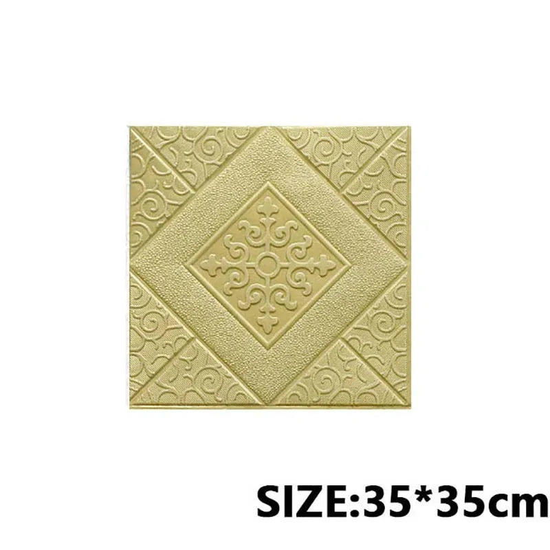 5-20Pcs 35*35cm Ceiling Wallpaper 3D Brick Waterproof Wall Stickers Foam Wall Paper Self-Adhesive Home Decor