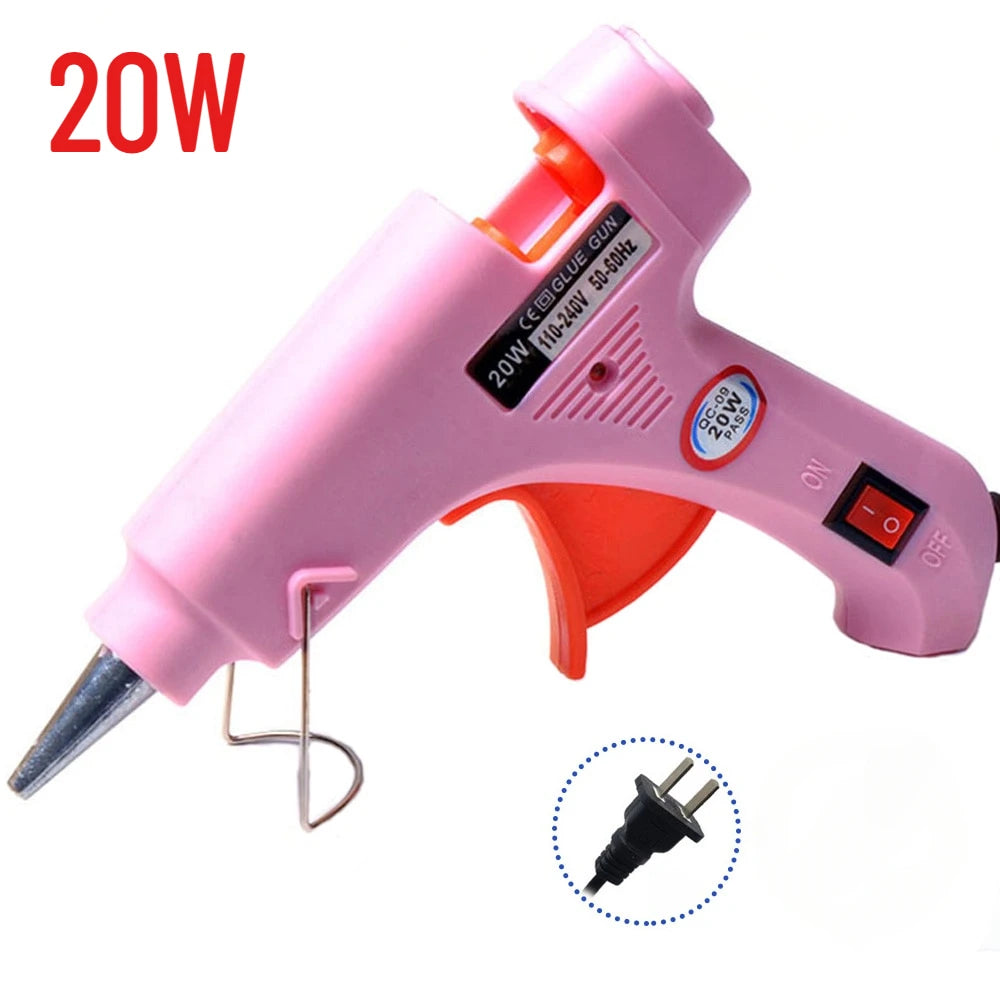Silicone Gun Hot Melt Glue Gun With 7mm Hot Glue Gun Sticks Perfect For DIY Arts School Crafts Quick Home Repairs Repair Tool