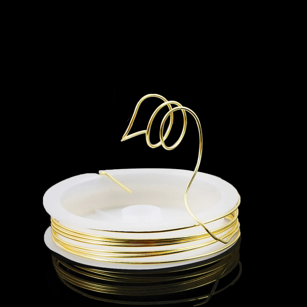 0.3-1.0mm Premium Pure Copper Wire - Anti-Corrosion & High Flexibility for Jewelry Crafting, Beading Wire Wrapping (Gold/Silver)