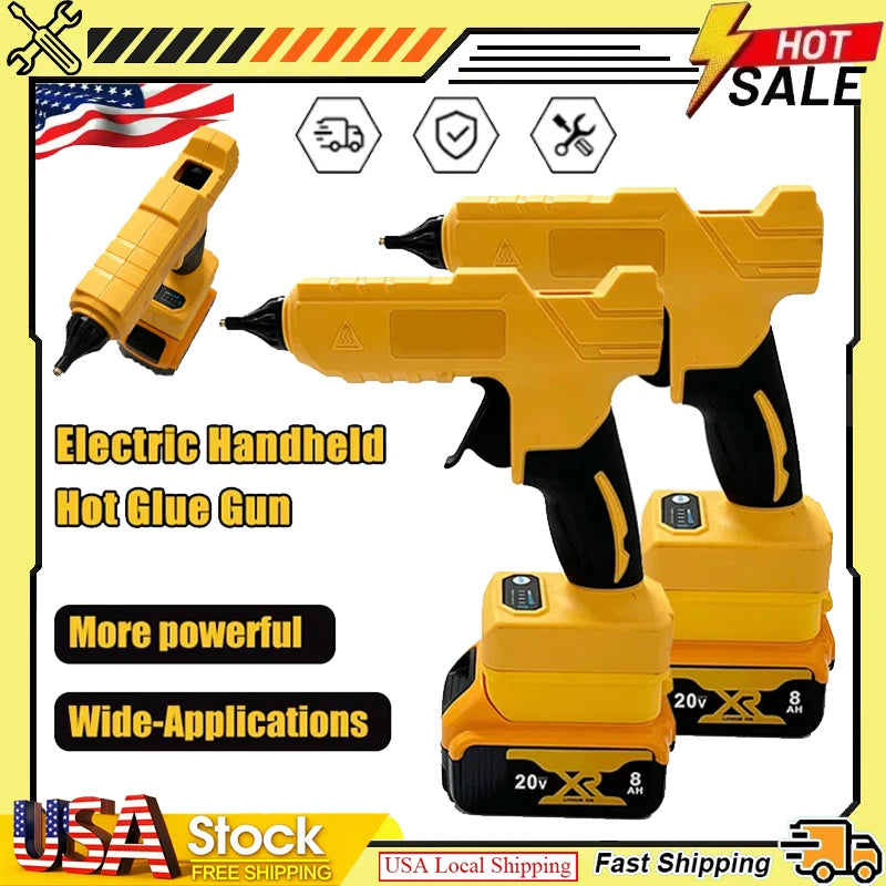 Fit Dewalt Cordless Electric Handheld Hot Glue Gun Repair DIY Tool Melt Welding Hot Air Gun Anti-scald Nozzle for 20V Battery