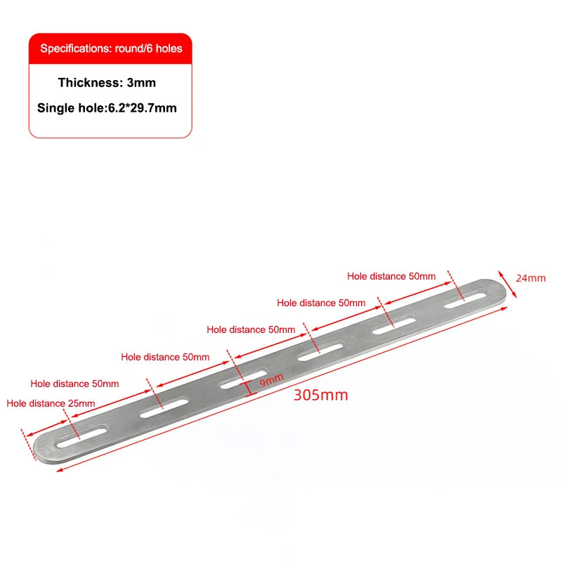 Stainless Steel Flat Corner Bracket Mending Joining Plate Repairing Fixing Connector Furniture Cabinet Shelves Brace Parts