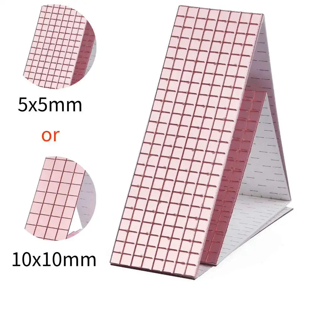 4x60cm Self-Adhesive Real Glass Craft Stickers Reflective Glass Tape Mirror Mosaic Tiles For Making DIY Hand Crafts Home Decor