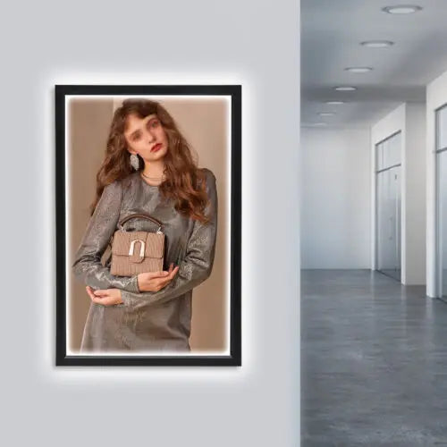24"x36" Advertising Frame Store Wall Mount LED Light Box Movie Poster Display US