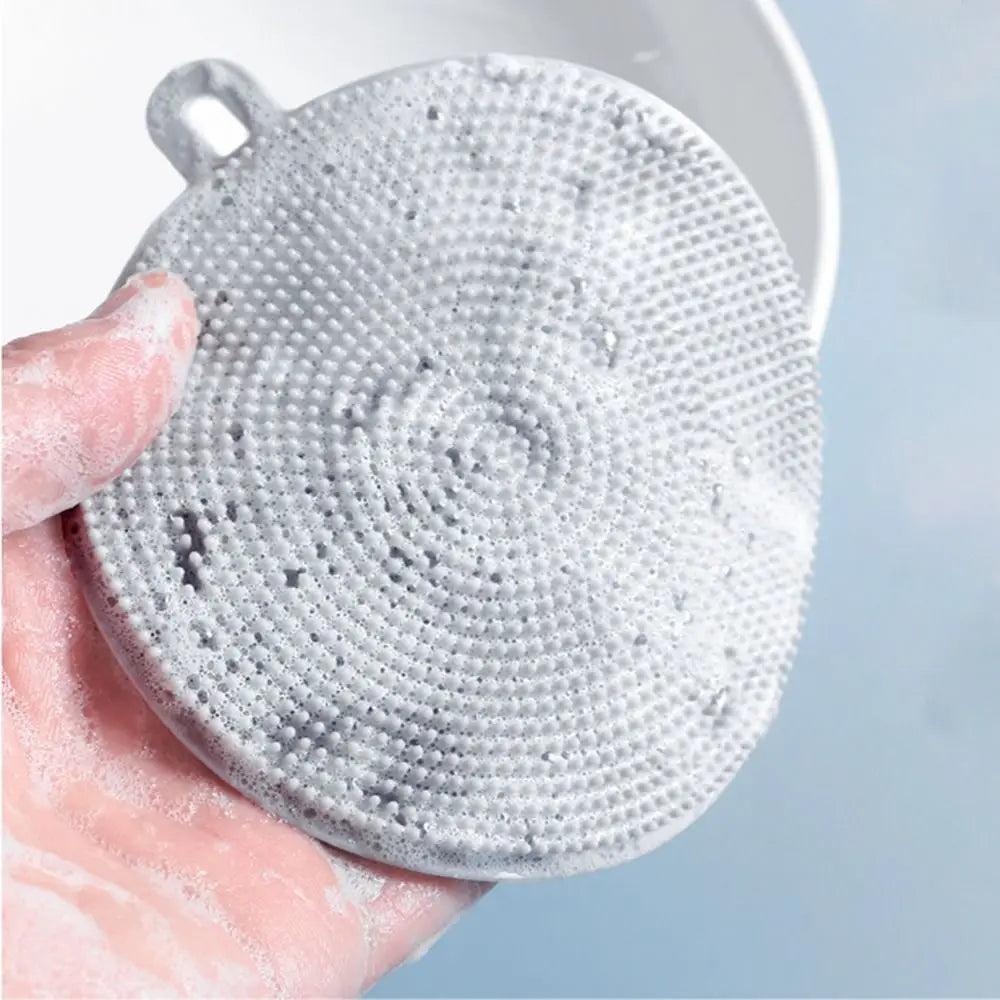 Silicone Cleaning Brush Dishwashing Sponge Multi-functional Fruit Vegetable Cutlery Kitchenware Brushes Kitchen Tools