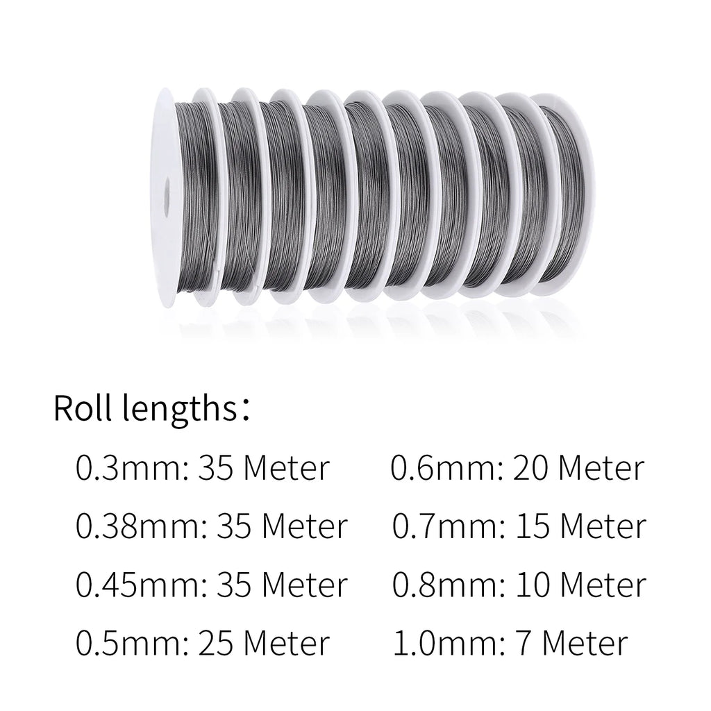 Stainless Steel Wire for Jewelry Making, Bailing Wire Snare Wire Trapping for Craft and Jewelry Making