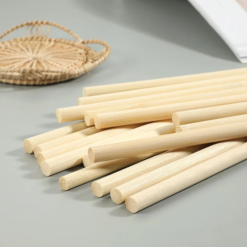 3-8mm Round Wooden Stick For Crafts Food Ice Model Making Cake Dowel DIY Durable Dowel Building Model Woodworking Tool