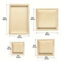 12pcs Wood Canvas Board Drawing Square Wooden Panels Art Wood Boards for DIY Painting Crafts Supplies