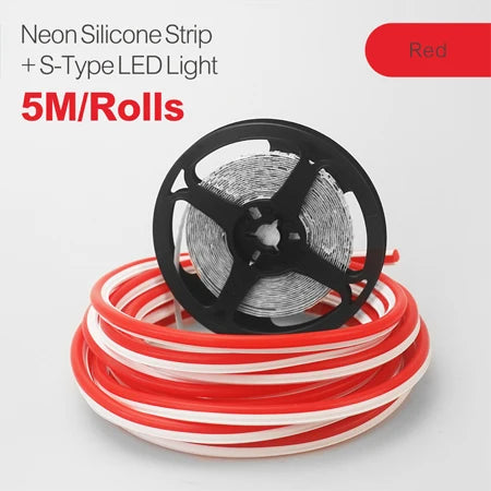 6/8mm 5M/Rolls DIY Separate Silicone Neon Strip 120Leds S-Bendable Newly Flexible Led Tape For LED Neon Sign Waterproof  IP67