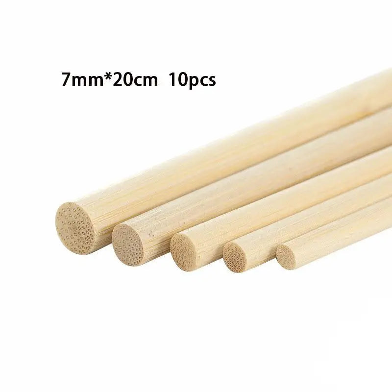 3-8mm Round Wooden Stick For Crafts Food Ice Model Making Cake Dowel DIY Durable Dowel Building Model Woodworking Tool