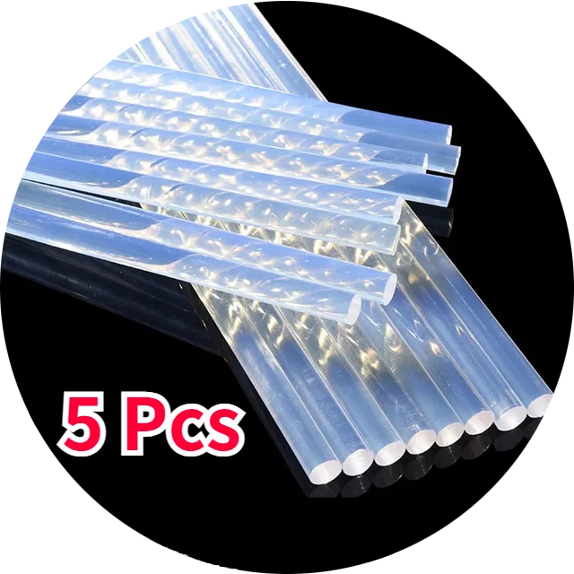 Hot Melt Glue Gun with 7mm Glue Sticks Mini Industrial Guns Heat Temperature Thermo Electric Repair Tool Heat Gun Hot Glue Stick
