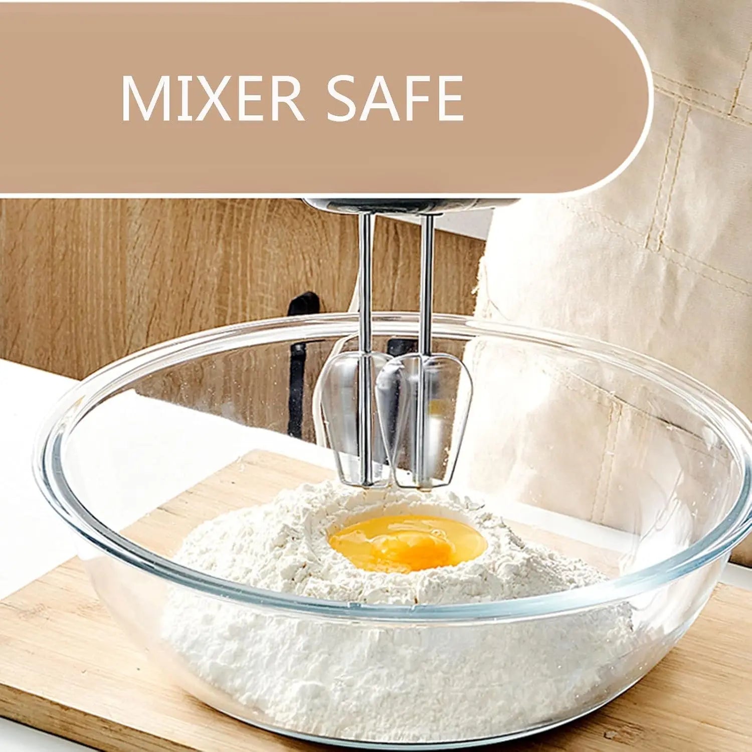 8-Piece Glass Mixing Bowl Set with Lids (0.6QT-4QT), Microwave-Safe for Kitchen Baking, Prepping, Serving & Storage