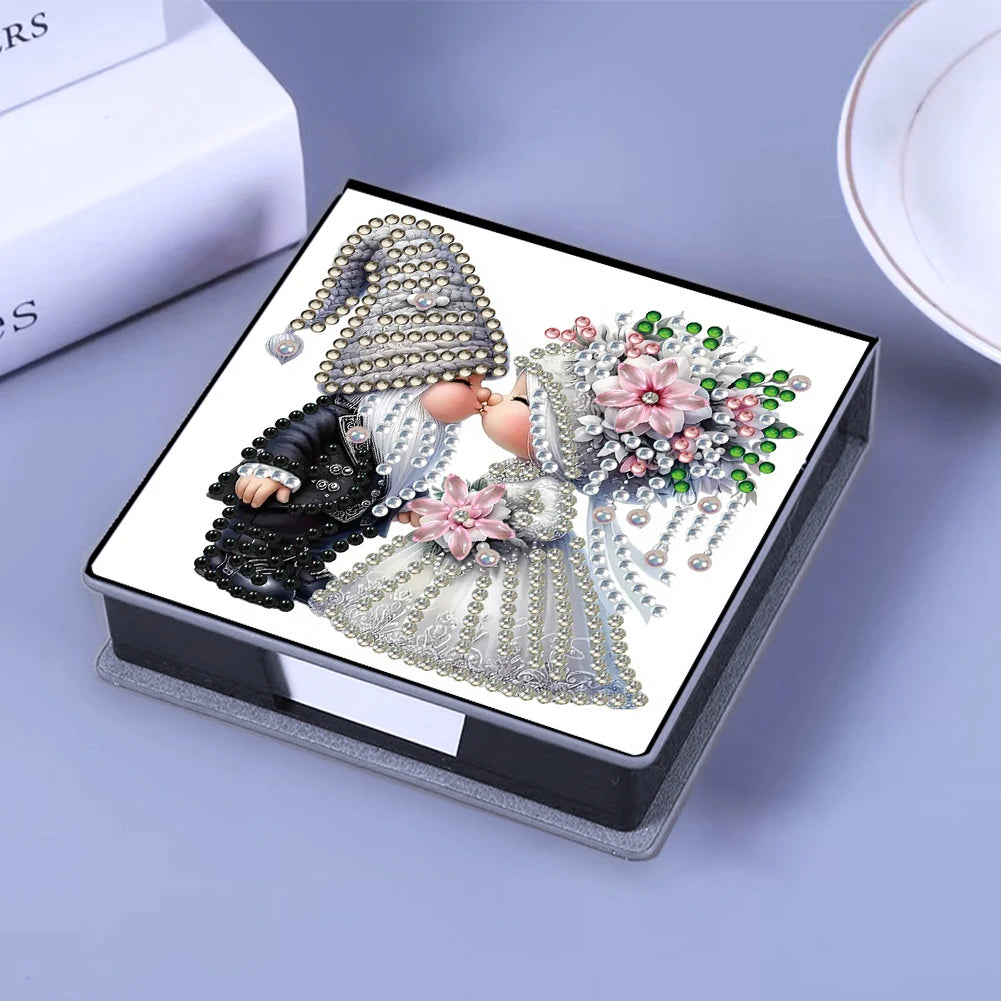 PU 5D Diamond Painting Kit Note Box with 160 Sheets Diamond Art Notebook Box for Daily Record Or Gift