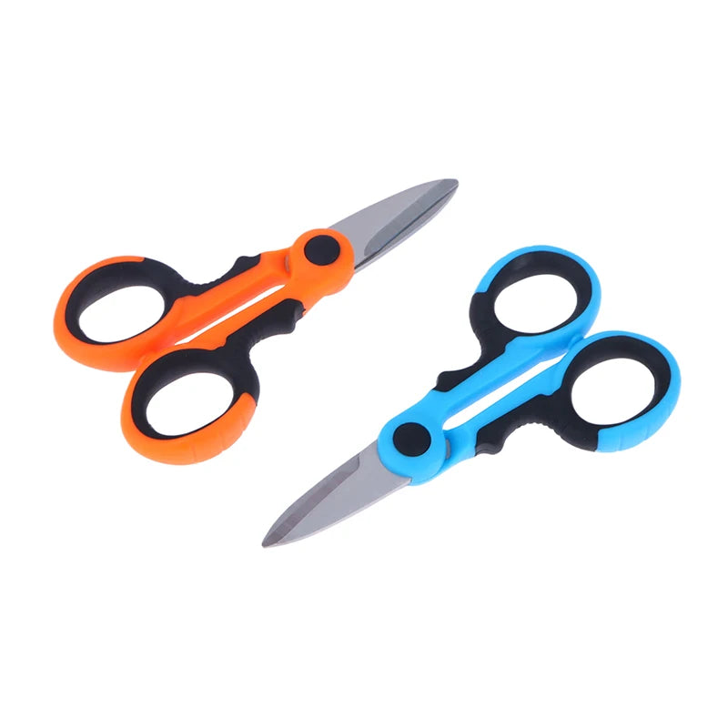 1pcs Stainless Steel Scissors Household Shears Tools Electrician Scissors Stripping Wire Cut Tools For Paper Cable And Fabrics