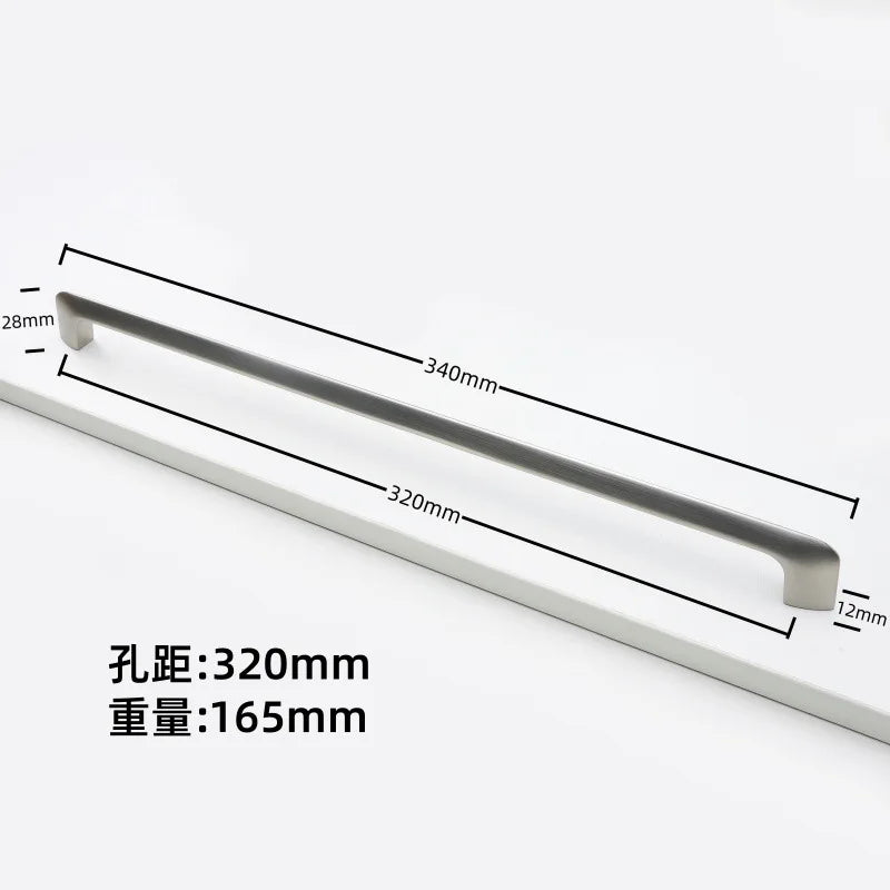 Nickel Brushed Kitchen Cabinet Pulls Silver Wardrobe Drawer Handles Zinc Alloy Single Hole Knobs Modern Furniture Door Handles