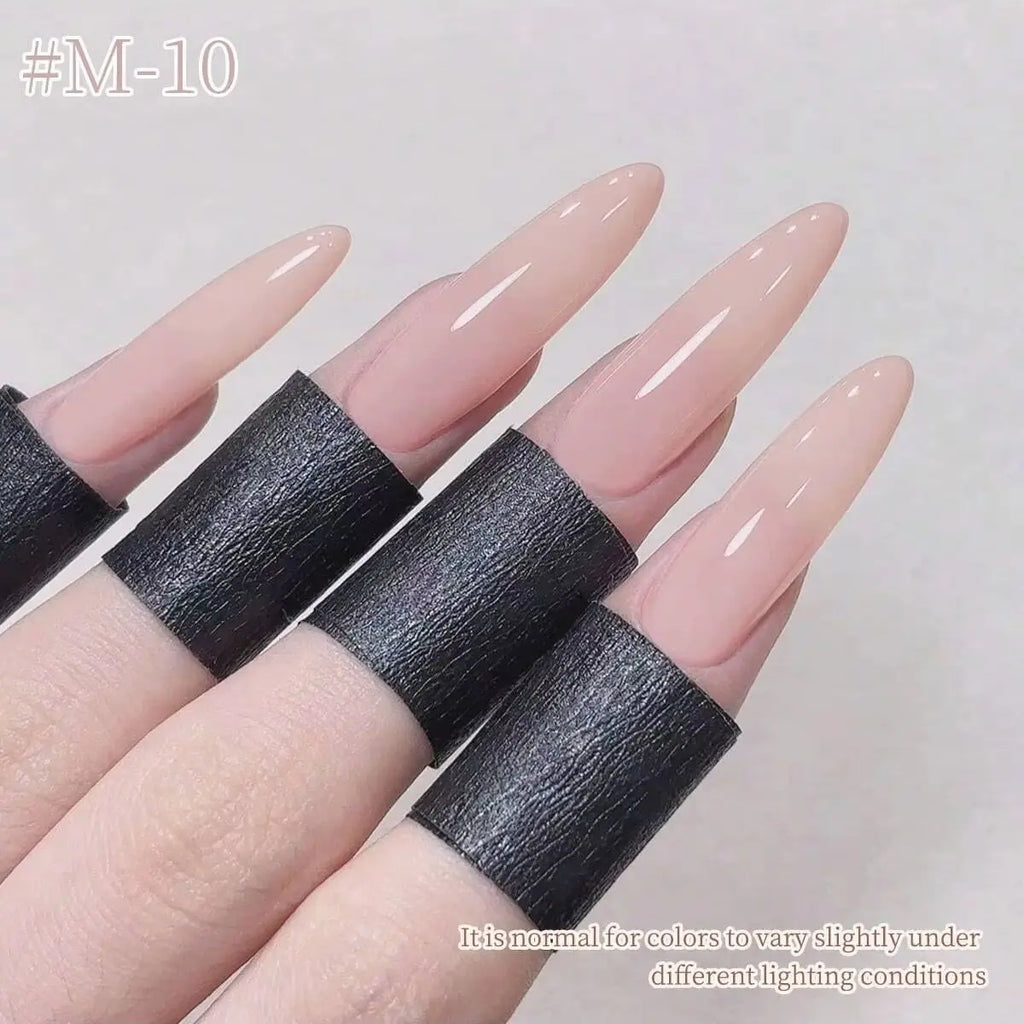 XEIJAYI 6pcs Nude Sheer Gel Nail Polish Translucent Colors for Natural Ombre Nails. Soak Off UV LED Gel, Long Lasting High Gloss