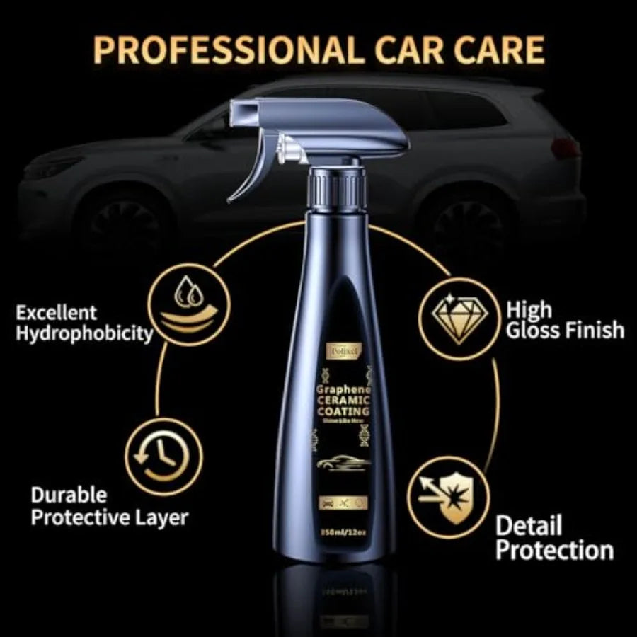 Ceramic Coating for Car Reduces Water Spotting Enhances Shine Gloss Nano Graphene Paint Sealant Detail Protection Spray for Aut
