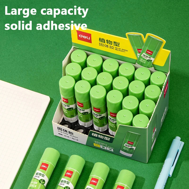 9/21g Deli Strong Glue Stick Handcrafted Non-Toxic Extra Strong Bonding Rapid Drying Perfect Students Office Use High-quality