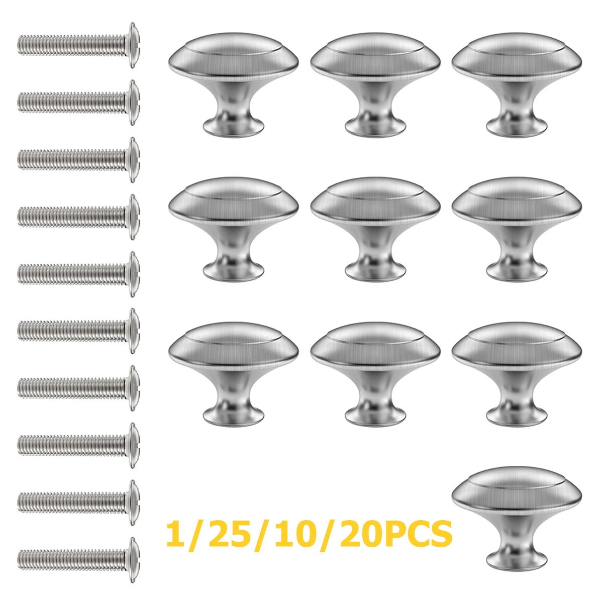 25/20/10/1 Pcs Stainless Steel Cabinet Handles American Style Kitchen Cupboard Door Pulls Drawer Knobs Furniture Handle Hardware